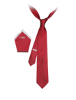 Tie and satin pocket square set