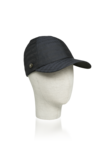 Baseball cap with varnished tag