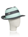 Cloche in two-tone straw 