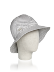 Striped cloche