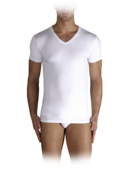 EMPORIO ARMANI - Stretch Cotton V-Neck Tee