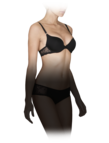 Microfiber push-up bra