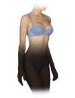Lace demi bra