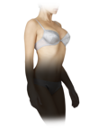 Satin push-up with logo