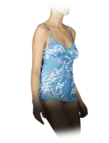 Stretch satin tank top