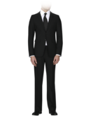 EMPORIO ARMANI - Solid Two-Button Peak Lapel Suit