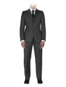 EMPORIO ARMANI - Napoli Tonal Stripe Two Button Suit