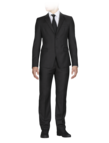 Mirco-pinstriped suit