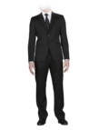 Pinstriped two-button suit