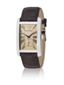 EMPORIO ARMANI - Tank Watch with Amber Crystal