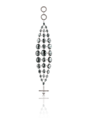 EMPORIO ARMANI - Gray Crystal and Silver Bracelet
