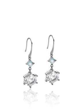 Emporio Armani Women's Jewelry - Fall Winter - Emporio Armani Hexagon Drop Earrings - Official Online Store
