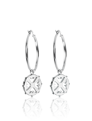 EMPORIO ARMANI - Textile Eagle Logo Earrings