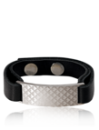Bracciale in pelle logato