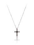 Collana  con croce e aquila in onice 