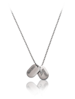 Collana con doppia piastrina
